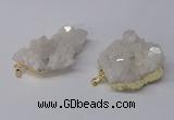 NGP2337 30*35mm - 35*40mm nuggets druzy quartz pendants