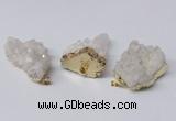 NGP2338 30*35mm - 35*40mm nuggets druzy quartz pendants