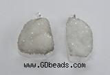 NGP2362 25*40mm - 35*45mm freefrom druzy agate pendants