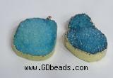 NGP2473 45*55mm - 50*65mm freeform druzy agate pendants wholesale