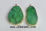 NGP2474 45*55mm - 50*65mm freeform druzy agate pendants wholesale