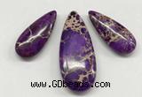 NGP261 15*30mm - 20*50mm flat teardrop sea sediment jasper pendants set