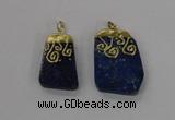 NGP2625 25*35mm - 35*45mm freeform lapis lazuli gemstone pendants