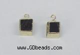 NGP2731 11*13mm - 12*15mm cube smoky quartz gemstone pendants