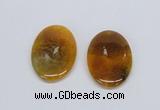 NGP2746 35*50mm oval agate gemstone pendants wholesale