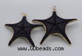 NGP2763 50*55mm - 75*85mm starfish pendants wholesale