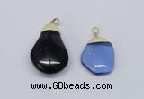 NGP2798 15*30mm - 25*35mm freeform crystal glass pendants wholesale