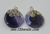 NGP2829 30*35mm - 35*45mm freeform agate gemstone pendants wholesale