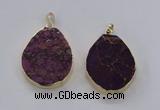 NGP2945 25*35mm – 35*45mm freeform sea sediment jasper pendants