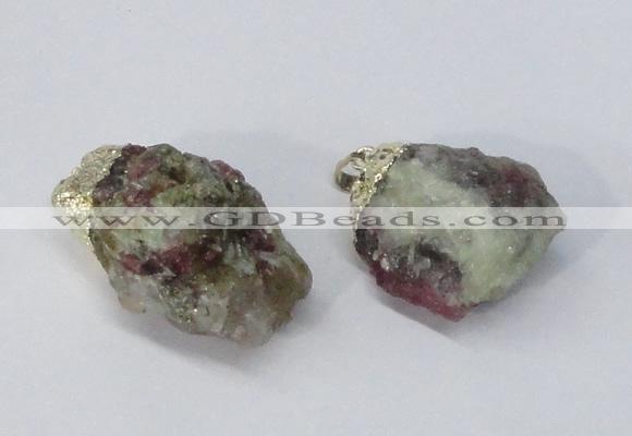 NGP2955 15*30mm - 25*40mm freeform tourmaline pendants wholesale