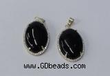 NGP3018 20*30mm oval agate gemstone pendants wholesale