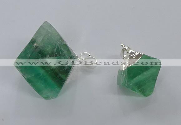 NGP3049 15*20mm – 22*30mm freeform fluorite pendants wholesale