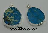 NGP3059 25*35mm – 35*45mm freeform sea sediment jasper pendants