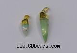 NGP3107 9*20mm – 11*40mm sticks Australia chrysoprase pendants