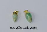 NGP3108 10*20mm - 10*25mm sticks Australia chrysoprase pendants