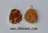 NGP3150 25*35mm - 35*45mm freeform sea sediment jasper pendants