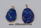 NGP3185 25*35mm - 35*45mm freeform sea sediment jasper pendants