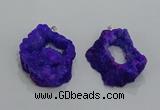 NGP3189 30*40mm - 45*50mm freeform druzy agate pendants