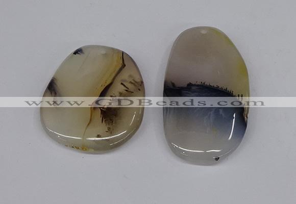 NGP3204 35*40mm - 40*50mm freeform agate slab pendants