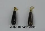 NGP3226 9*38mm - 10*40mm teardrop agate gemstone pendants