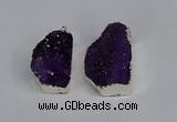 NGP3458 20*30mm - 25*35mm freeform druzy agate pendants wholesale