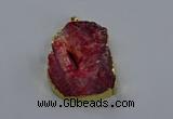 NGP3757 30*40mm - 40*50mm freeform druzy agate pendants