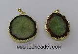 NGP3768 25*35mm - 35*40mm freeform druzy agate pendants