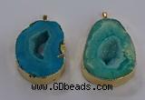 NGP3825 30*40mm - 40*50mm freeform druzy agate pendants