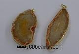 NGP3842 25*65mm - 35*70mm freeform agate gemstone pendants