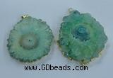 NGP3904 55*65mm - 65*80mm freeform druzy agate pendants