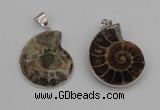 NGP4068 25*30mm – 30*35mm carved ammonite pendants wholesale