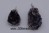 NGP4072 25*30mm – 30*40mm freeform amethyst gemstone pendants