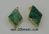 NGP4079 25*35mm - 28*40mm diamond druzy quartz pendants