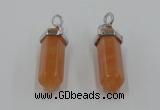 NGP5008 8*30mm sticks red aventurine pendants wholesale