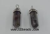 NGP5012 8*30mm sticks Indian agate gemstone pendants wholesale