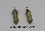 NGP5400 8*30mm sticks pyrite gemstone pendants wholesale