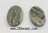 NGP5523 30*50mm - 35*55mm oval jasper pendants wholesale