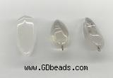 NGP5540 14*40mm - 23*58mm teardrop white crystal pendants