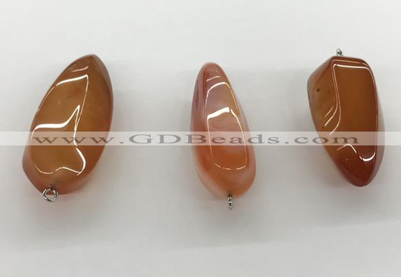 NGP5546 14*40mm - 23*58mm teardrop agate gemstone pendants