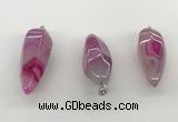 NGP5547 14*40mm - 23*58mm teardrop agate gemstone pendants