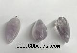 NGP5567 18*40mm - 23*58mm teardrop lavender amethyst pendants