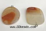 NGP5739 30*40mm freeform agate pendants wholesale