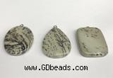 NGP5761 30*40mm freefrom jasper gemstone pendants wholesale