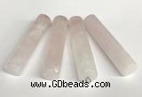 NGP5768 13*58mm tube rose quartz pendants wholesale