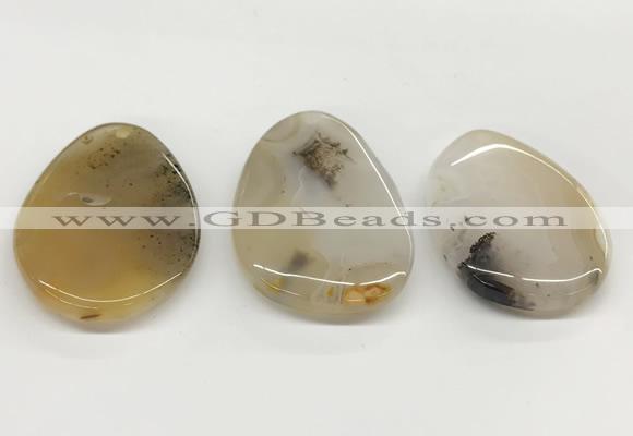 NGP5779 35*50mm - 38*55mm freeform agate slab pendants