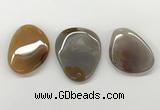 NGP5781 30*48mm - 40*55mm freeform agate slab pendants