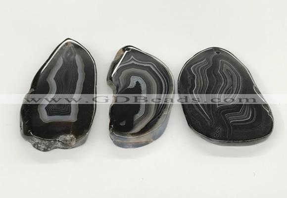 NGP5787 30*55mm - 45*65mm freeform agate slab pendants