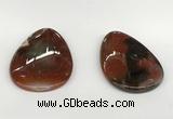 NGP5794 35*55mm flat teardrop agate pendants wholesale