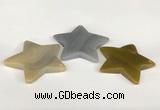 NGP5806 50mm star agate gemstone pendants wholesale