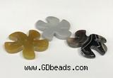 NGP5810 44mm - 46mm flower agate gemstone pendants wholesale